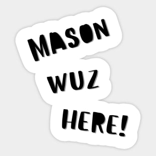 Mason Sticker